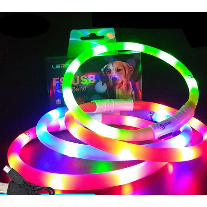 FLA012 pet USB charging necklace